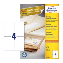 Avery Zweckform hárkové print etikety LR3483