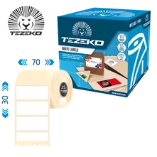 Tezeko samolepiace etikety, štítky, etiketa