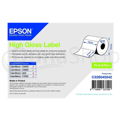 Epson samolepiace etikety 7113756