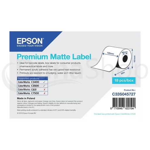 Epson samolepiace etikety C33S045727