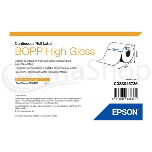 Epson samolepiace etikety C33S045736