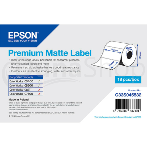 Epson samolepiace etikety C33S045532