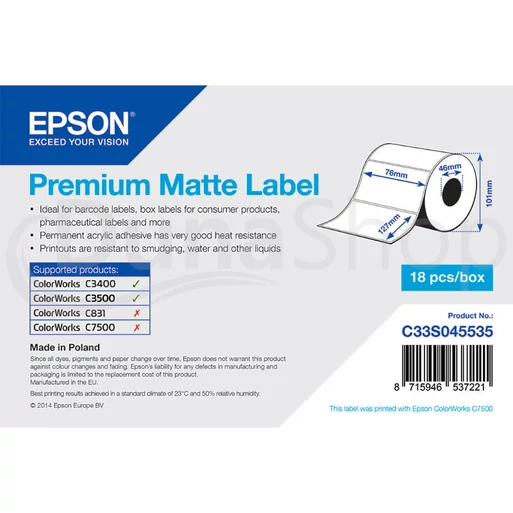 Epson samolepiace etikety C33S045535