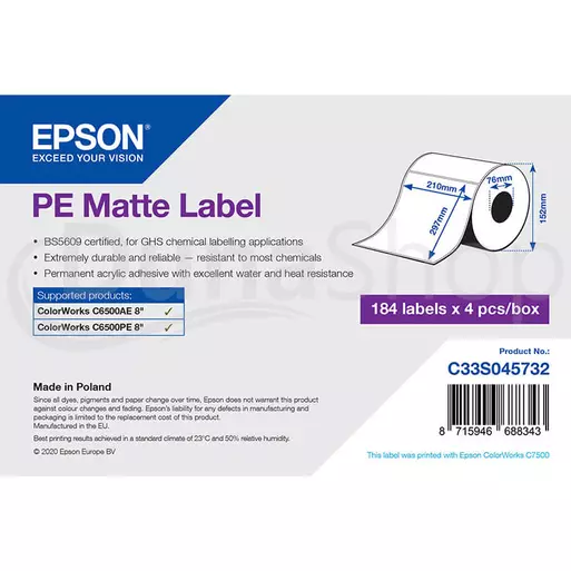 Epson samolepiace etikety C33S045732