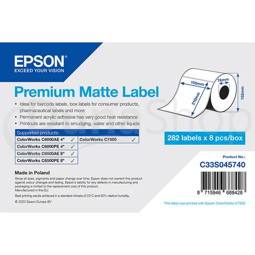Epson samolepiace etikety C33S045740