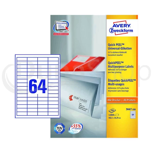 Avery Zweckform hárkové print etikety 3667-200