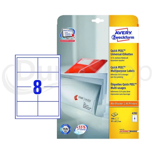Avery Zweckform hárkové print etikety 4782