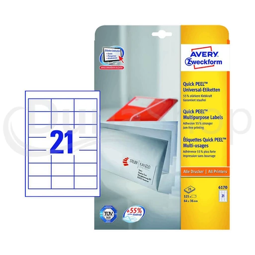 Avery Zweckform hárkové print etikety 6170