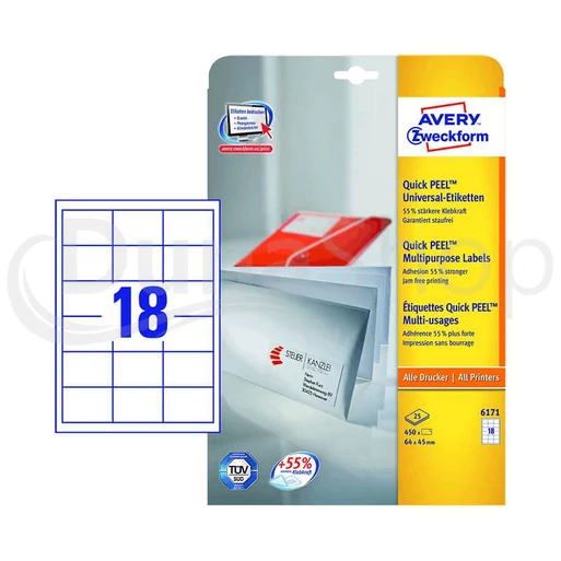 Avery Zweckform hárkové print etikety 6171