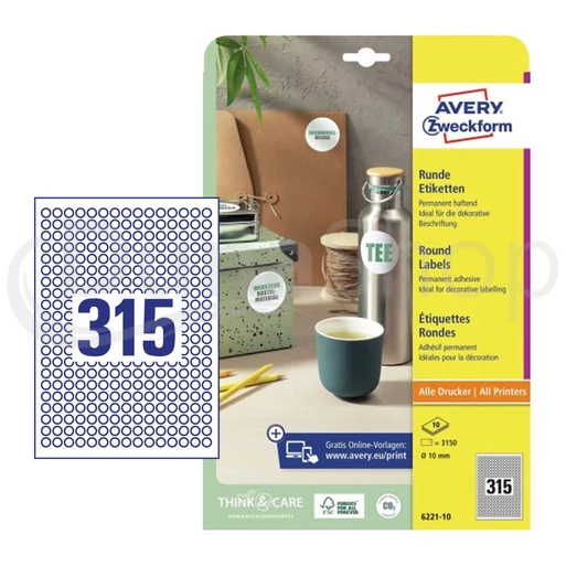 Avery Zweckform hárkové print etikety 6221-10