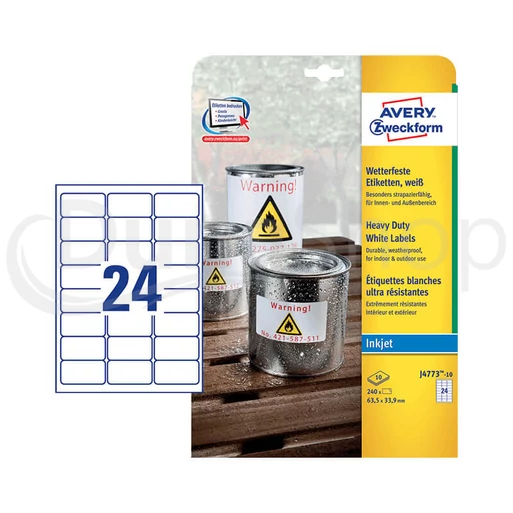 Avery Zweckform hárkové print etikety J4773-10