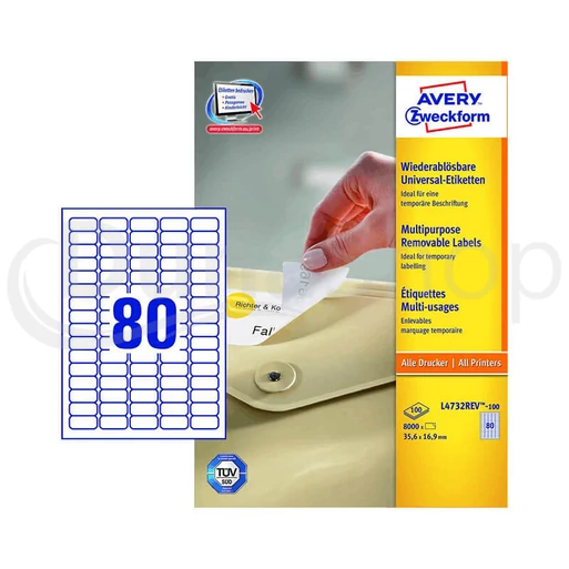 Avery Zweckform hárkové print etikety L4732REV-100