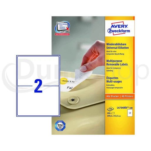 Avery Zweckform hárkové print etikety L4734REV-100