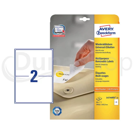 Avery Zweckform hárkové print etikety L4734REV-25