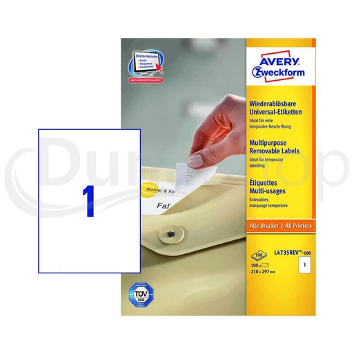 Avery Zweckform hárkové print etikety L4735REV-100