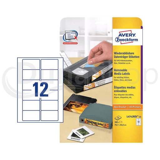 Avery Zweckform hárkové print etikety L4742REV-25