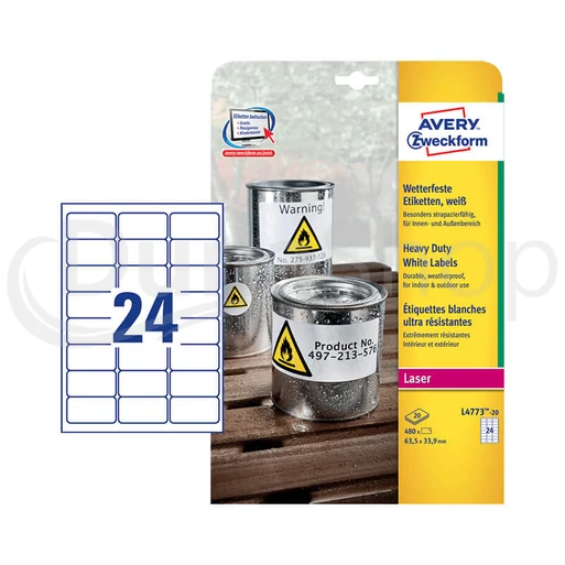 Avery Zweckform hárkové print etikety L4773-8