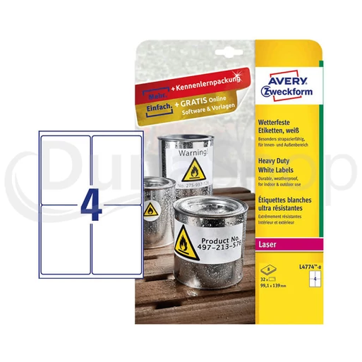 Avery Zweckform hárkové print etikety L4774-8