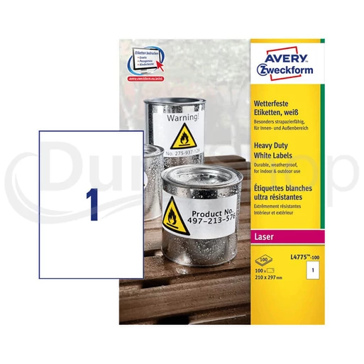 Avery Zweckform hárkové print etikety L4775-100