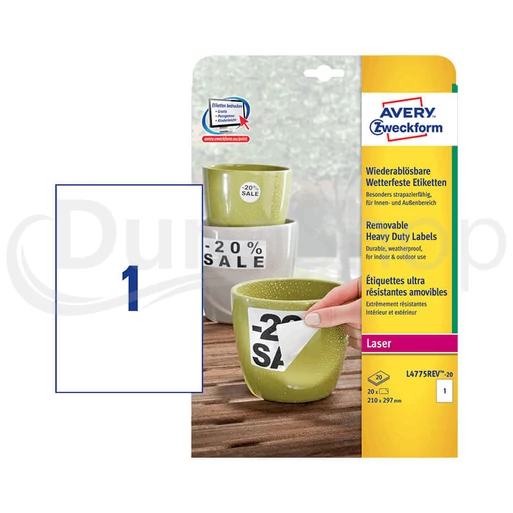 Avery Zweckform hárkové print etikety L4775REV-20