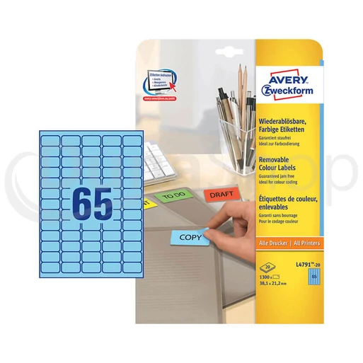 Avery Zweckform hárkové print etikety L4791-20