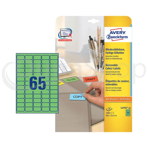 Avery Zweckform hárkové print etikety L4792-20