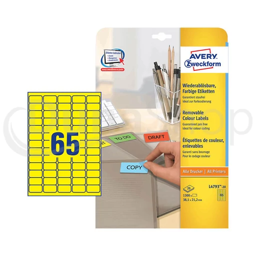 Avery Zweckform hárkové print etikety L4793-20