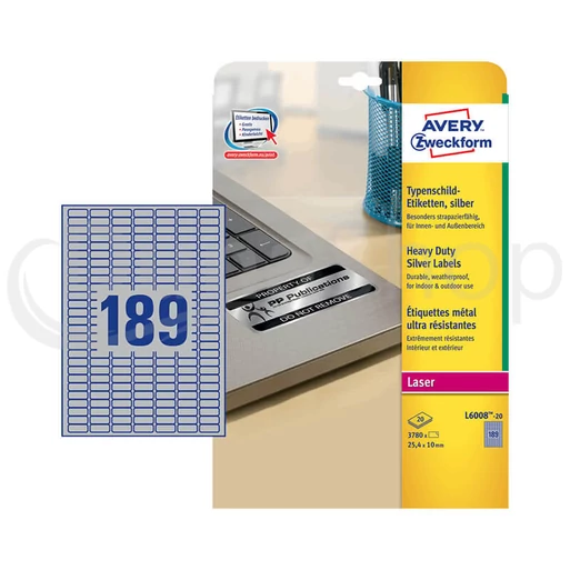 Avery Zweckform hárkové print etikety L6008-20