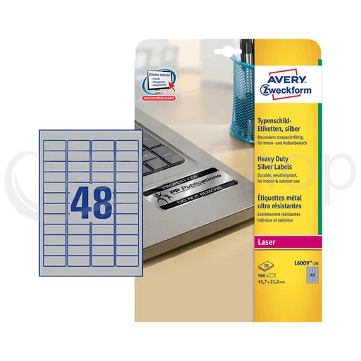 Avery Zweckform hárkové print etikety L6009-20