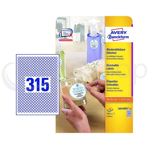 Avery Zweckform hárkové print etikety L6019REV-25