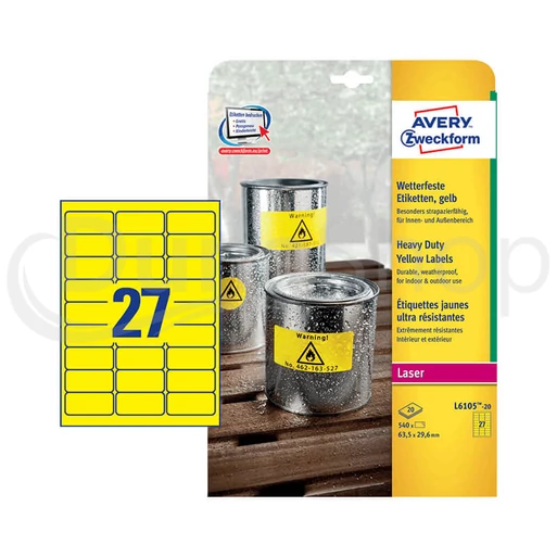 Avery Zweckform hárkové print etikety L6105-20