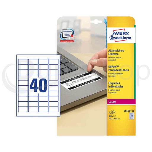 Avery Zweckform hárkové print etikety L6145-20