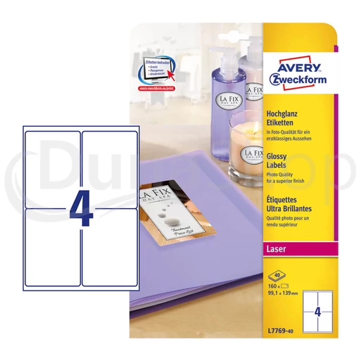 Avery Zweckform hárkové print etikety L7769-40