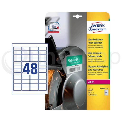 Avery Zweckform hárkové print etikety L7911-10
