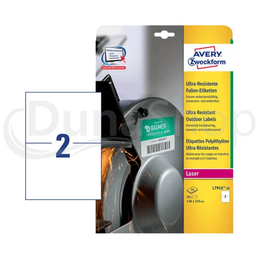 Avery Zweckform hárkové print etikety L7916-10