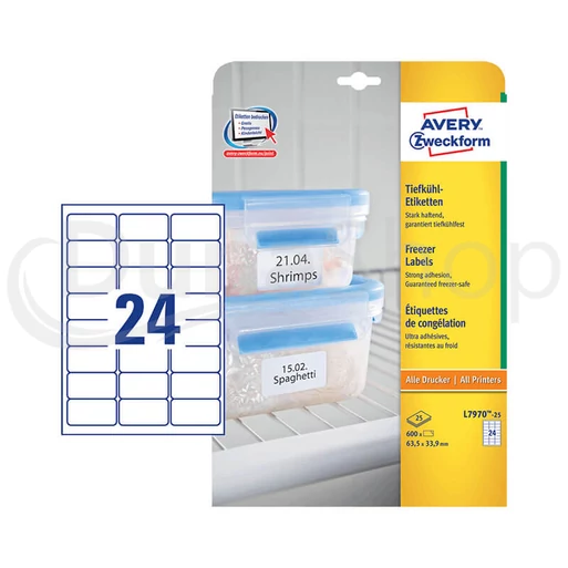 Avery Zweckform hárkové print etikety L7970-25