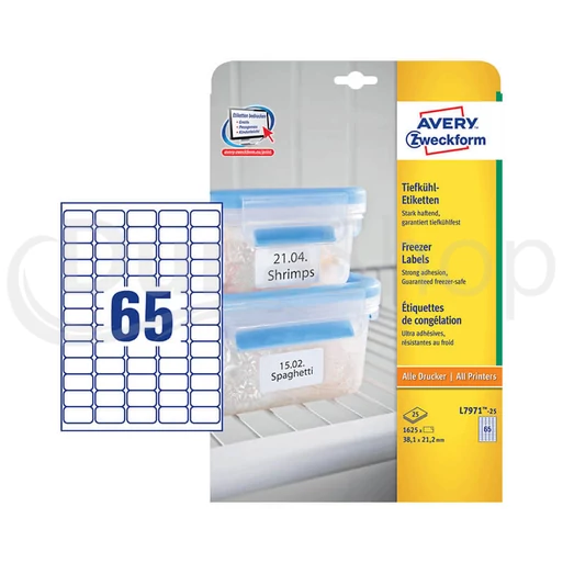 Avery Zweckform hárkové print etikety L7971-25