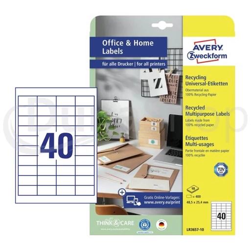 Avery Zweckform hárkové print etikety LR3657-10