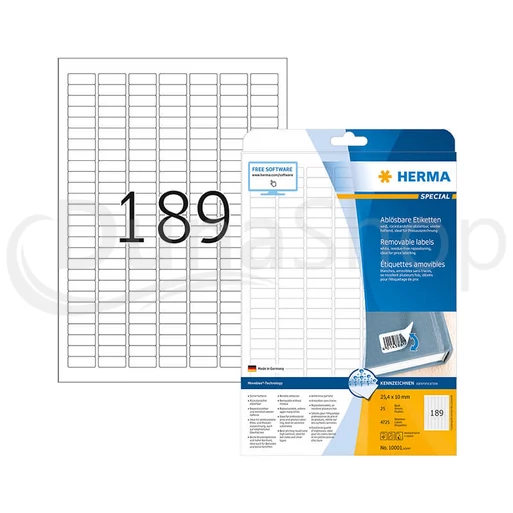 Herma hárkové print etikety 10001