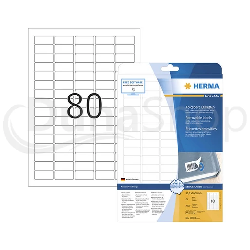 Herma hárkové print etikety 10003