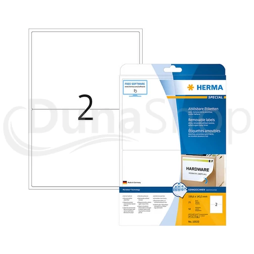 Herma hárkové print etikety 10020