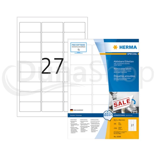 Herma hárkové print etikety 10300