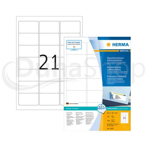 Herma hárkové print etikety 10301