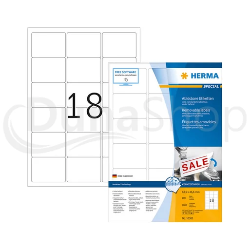 Herma hárkové print etikety 10302