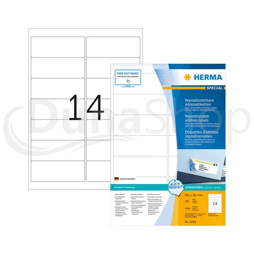 Herma hárkové print etikety 10310