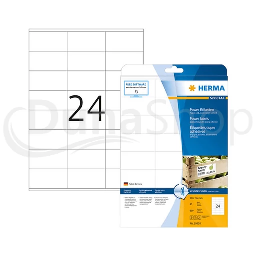 Herma hárkové print etikety 10905