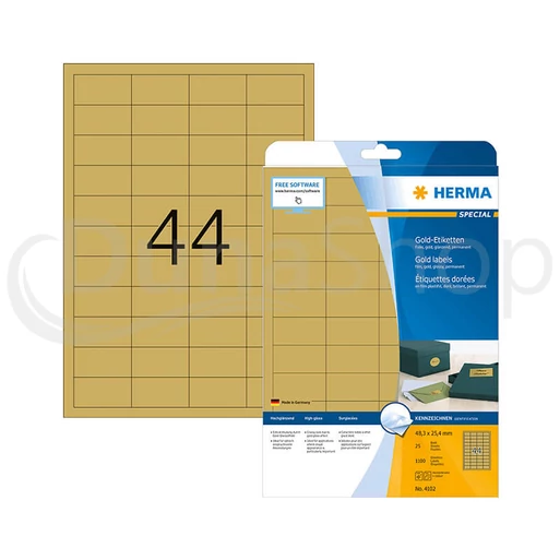 Herma hárkové print etikety 4102