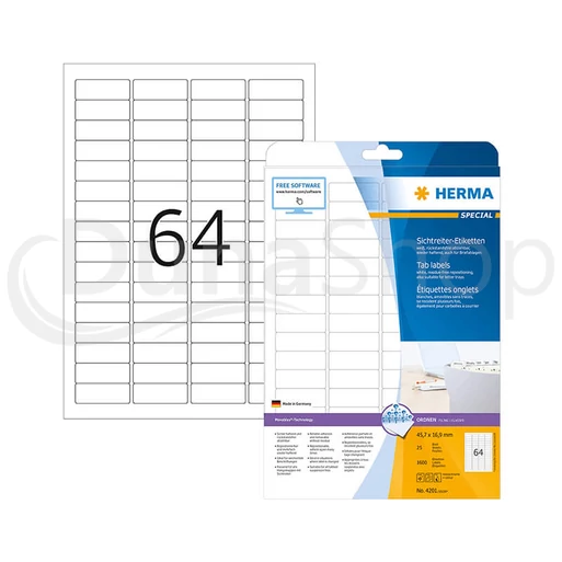 Herma hárkové print etikety 4201