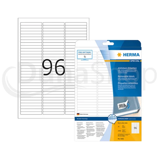Herma hárkové print etikety 4202