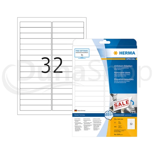 Herma hárkové print etikety 4209